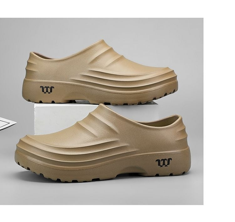 Men's Waterproof Non-Slip Work Shoes - Chef Kitchen Hospital EVA Slip-On Casual Footwear