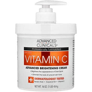 Advanced Clinicals Vitamin C Brightening Anti-Aging Body Cream