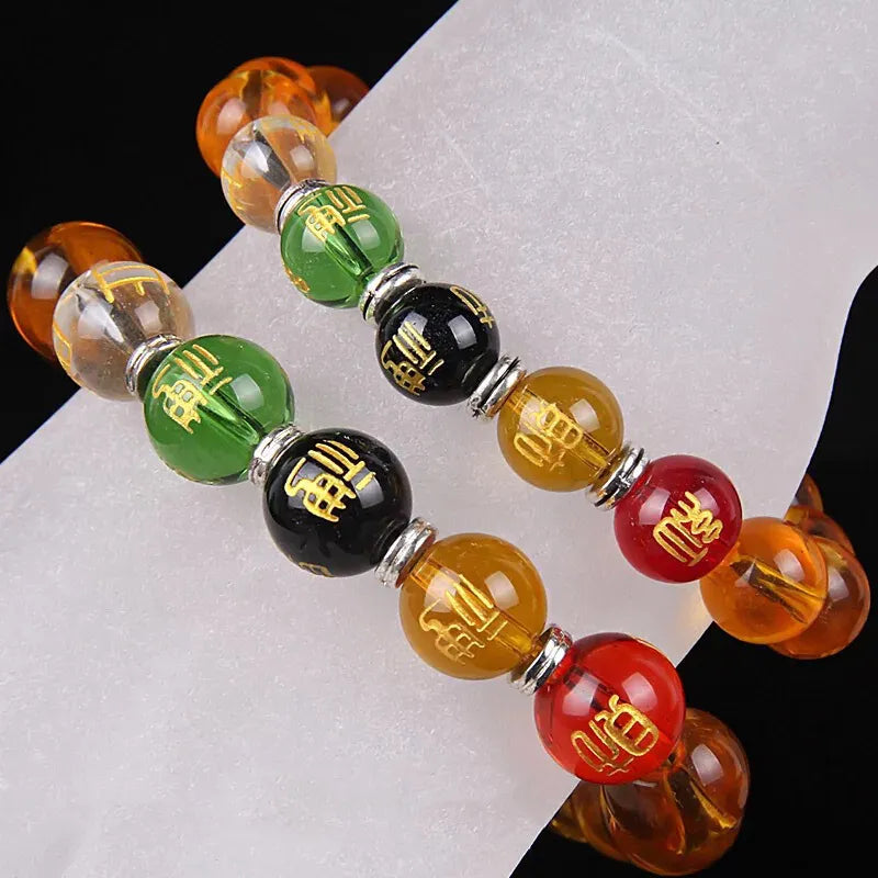 Five-way Fortuna Citrine Red Onyx Brave Bracelet