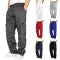 Men Pants Sweatpants Stretch Elastic Waist Jogger Sports Pants Drawstring Trousers Fashion Mens Clothing